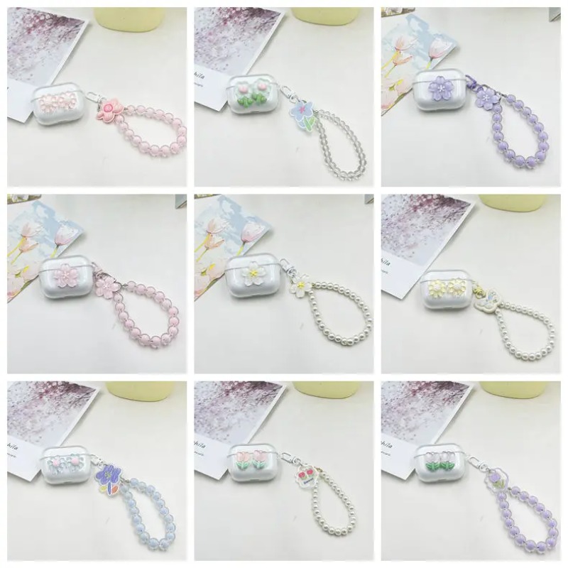 Beats Headphone Powerbeats Pro - 플라워 키체인 케이스 Beats Fit Pro