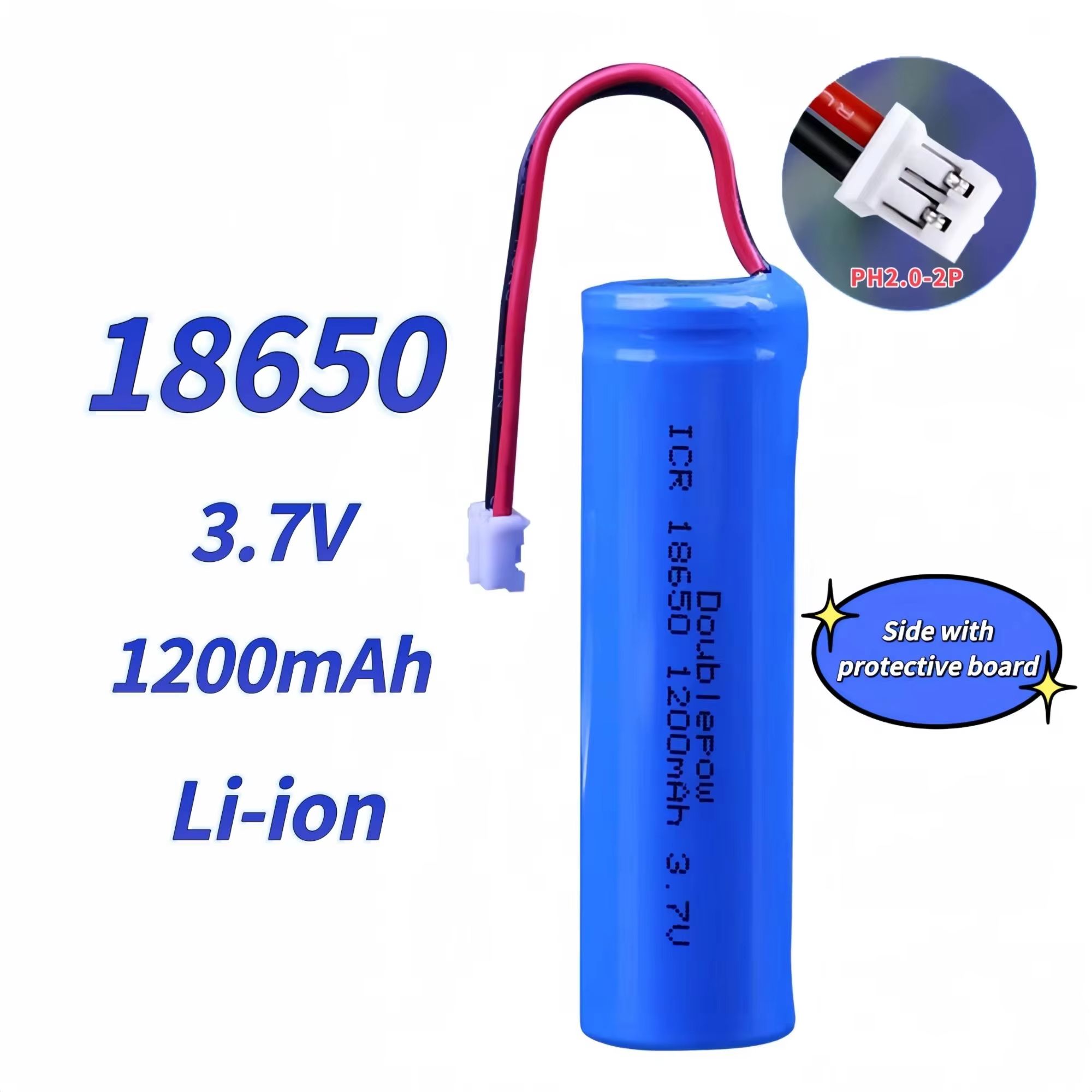Vape Battery 18650 - 18650 충전식 리튬 배터리 3.7V1200mAh, 장난감,