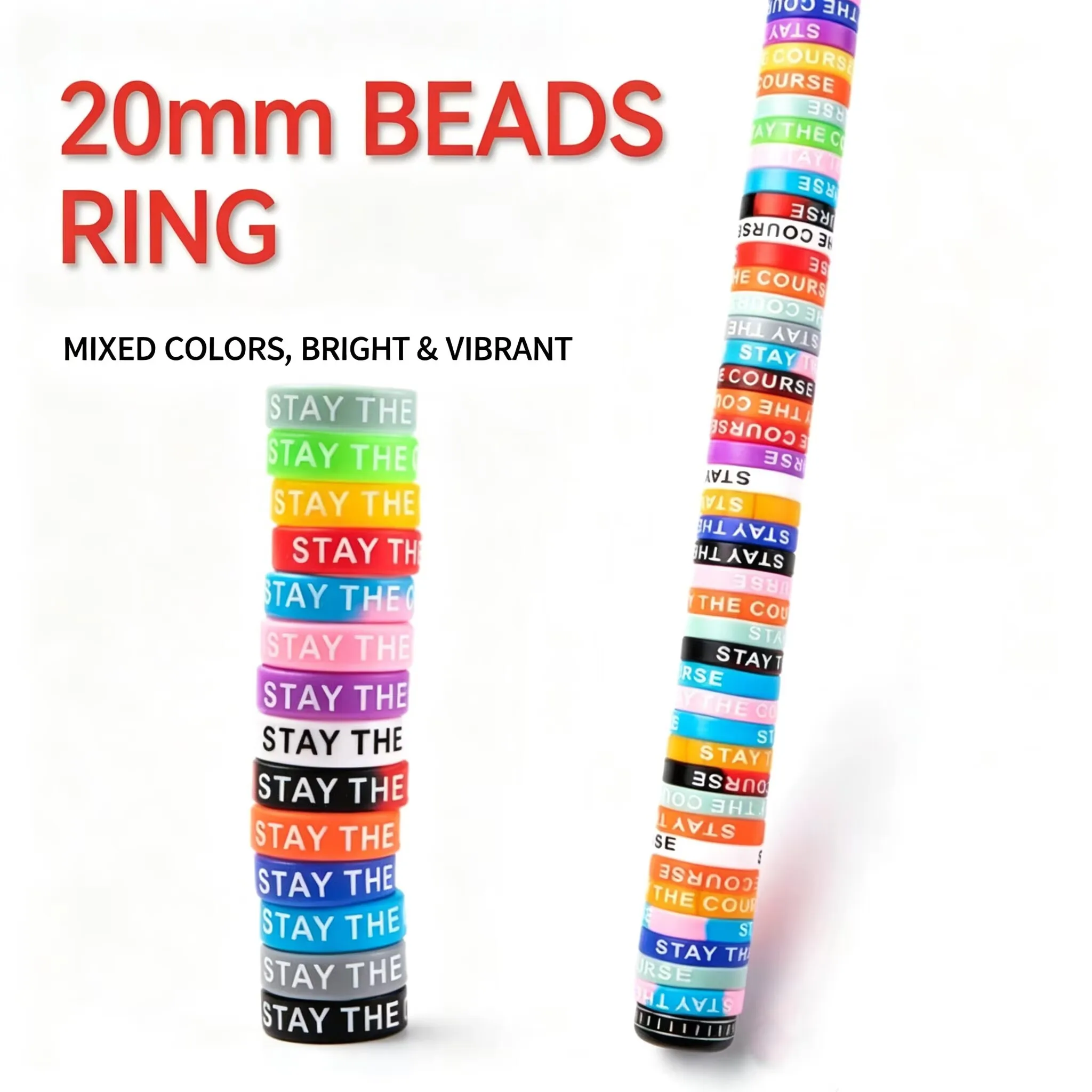 Vape Band Silicone - 13mm/20mm 20개입 보호용 실리콘 링 컬러
