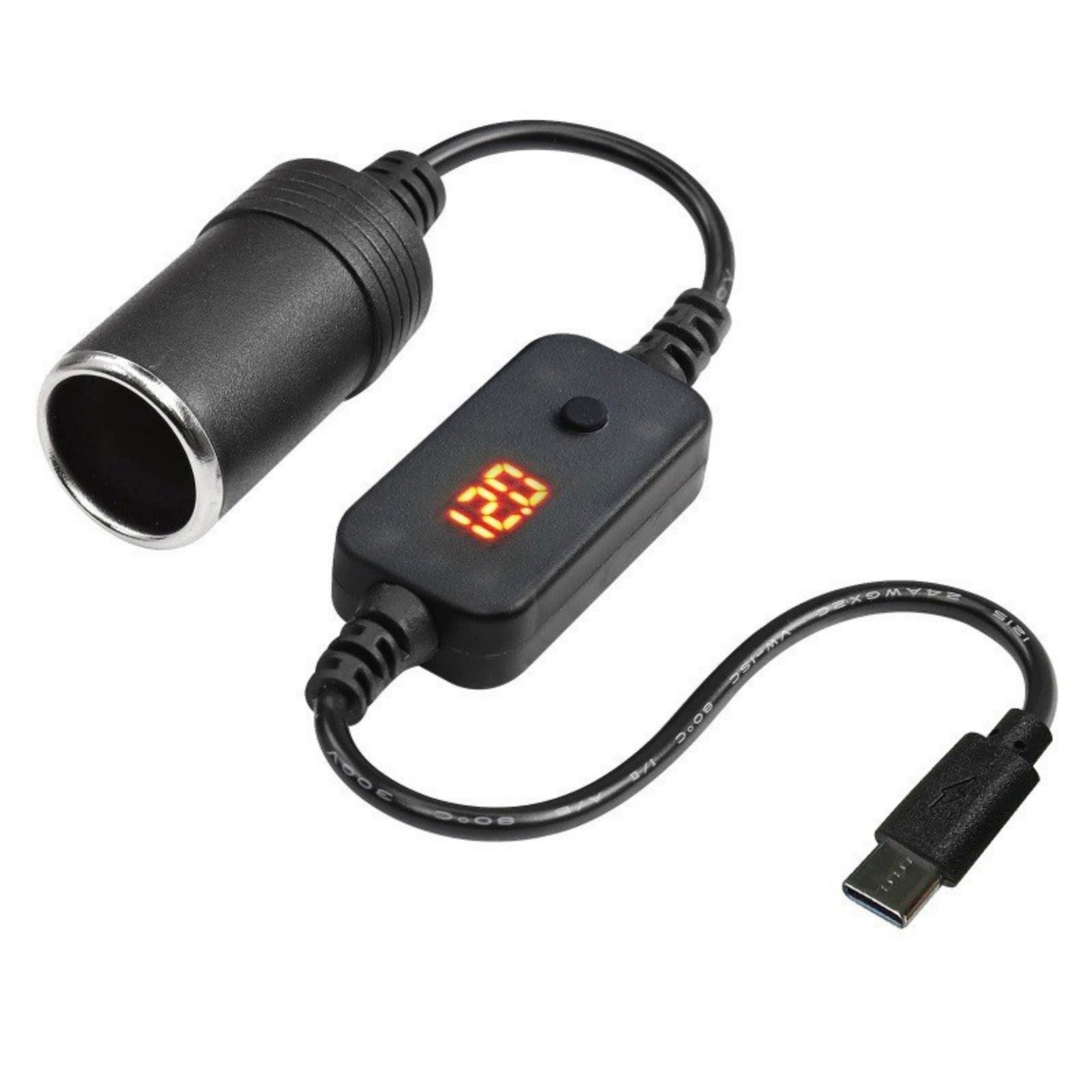 Accessories Experts Vape - 1개 USB-C to 12V 차량용 시가잭
