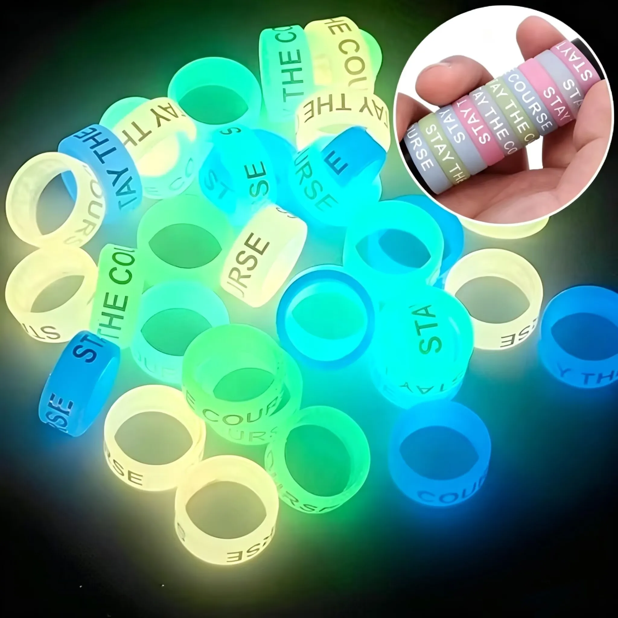 Vape Band Silicone - 20PCS 안티 슬립 실리콘 멀티 서클