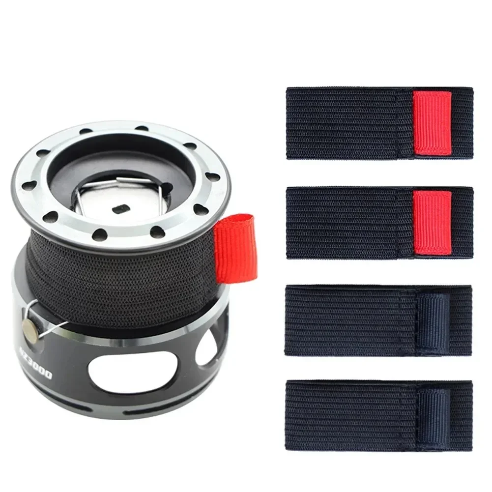 4pcs 탄성 낚시 스풀 벨트 릴 보호 벨트 밴드 폴  - Mesh Coil Strip 리뷰 및 가격