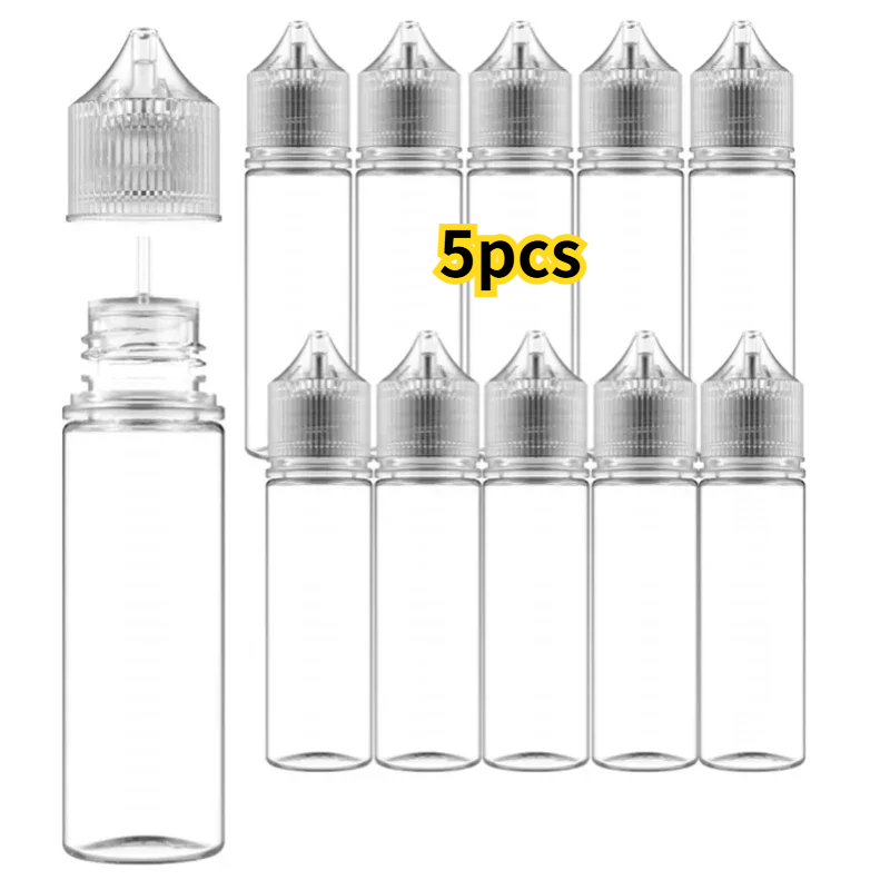 5PCS 30ml-120ml PET 투명 드로퍼 병 V - Juice Bottle Dropper 리뷰 및 가격