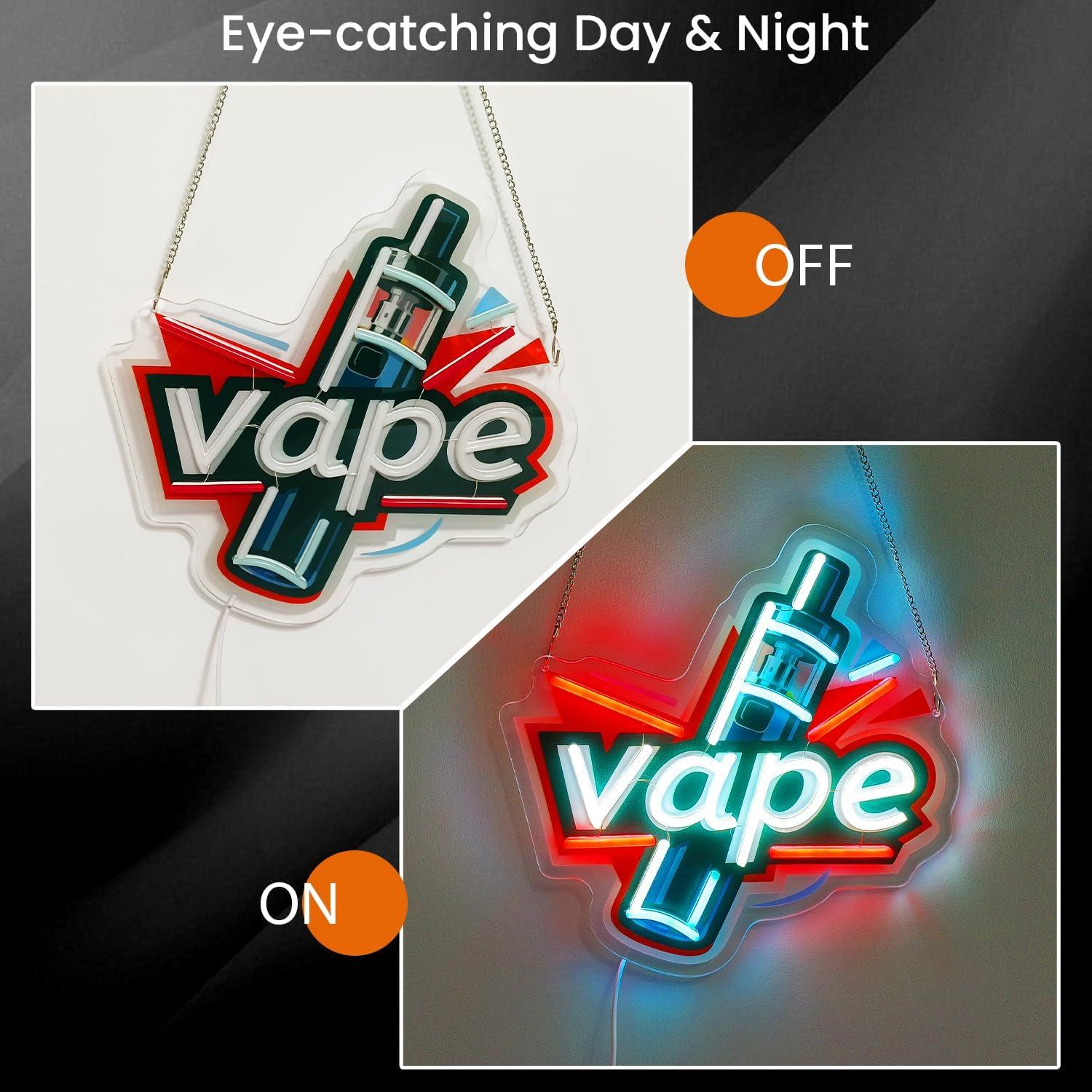 베이프 네온사인 USB 디밍 가능 LED 네온 조명 ( - Vaping Store 리뷰 및 가격