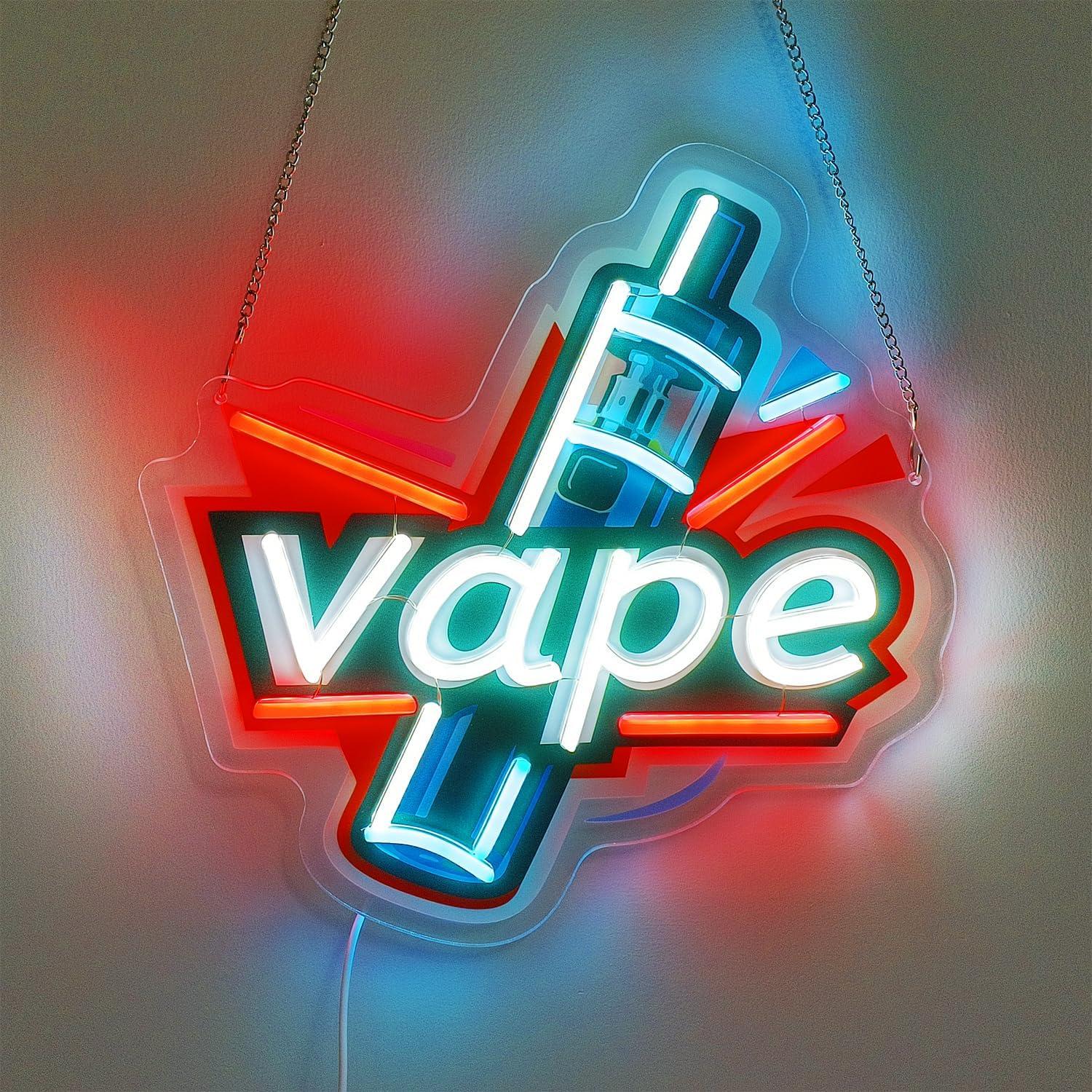 베이프 네온사인 USB 디밍 가능 LED 네온 조명 ( - Vaping Store 리뷰 및 가격